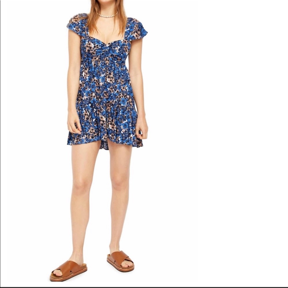 Free People “Pattern Play” Mini Dress